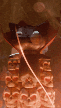 Gatousch cat glitch retro mood GIF