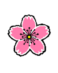 Pixel Flower Sticker