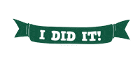 I Did It Congratulations Sticker by William & Mary