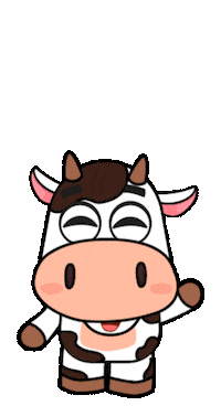 Farm Animals Cow Sticker by Tiny Minies