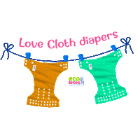 Diaper Cloth Sticker by Ecolokos