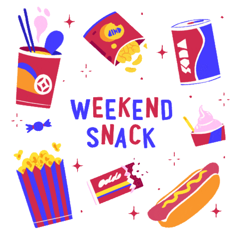 thank god it's friday popcorn Sticker by CraveFX