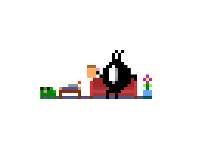 Coffee Chilling Sticker