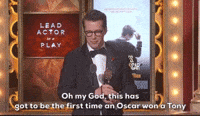 This Has To Be The First Time An Oscar Won A Tony