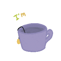 frankaistblau drink bye tea here Sticker