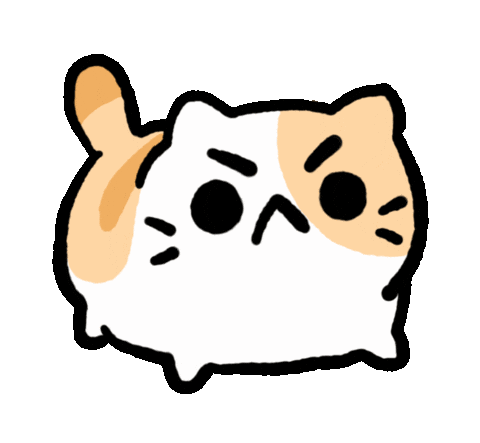 Cat Spinning Sticker by angy frog