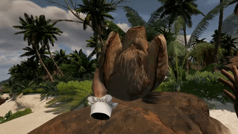 Bootstrapisland giphygifmaker vr virtual reality coconut GIF