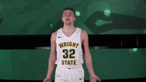 Excited Ncaa Sports GIF by Wright State University Athletics