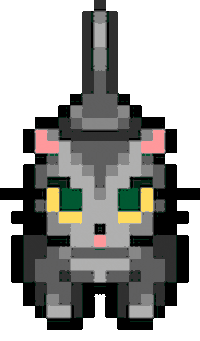 Cat Pixel Sticker by GENTLE MONSTER