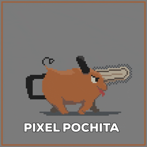 Stofflerpxl pixelart chainsawman pochita GIF