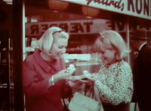 boomunderground giphyupload vintage women eating GIF