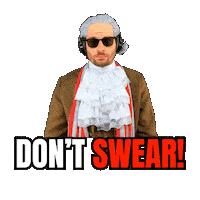 Language Stop Swearing Sticker