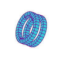 Cianomagenta Sticker
