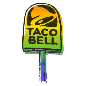 Rainbow Tacos Sticker by Taco Bell