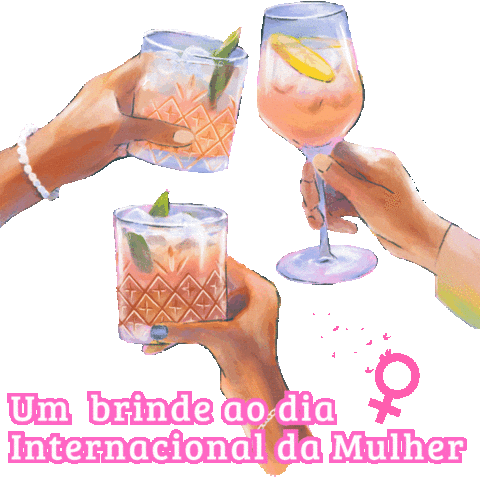 Brinde Dia Internacional Da Mulher Sticker