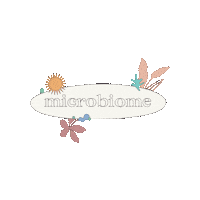 Flora Microbiome Sticker by CRUDE