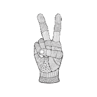 v peace Sticker