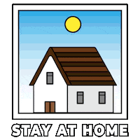 dagoncollective home quarantine stay stay at home Sticker
