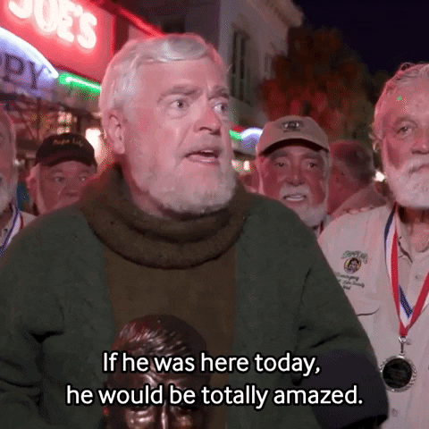 Ernest Hemingway Pop GIF by Storyful