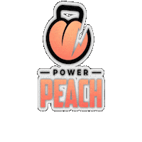 Power Peach Sticker by Luxalete Athletics