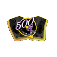 500K Sticker by WAFFL RECORDS