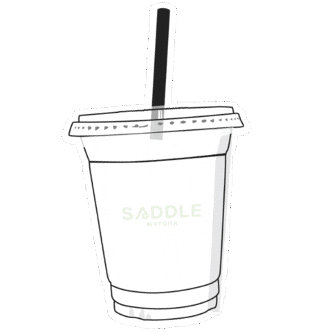 Matcha Latte Sticker by Saddle Cafe