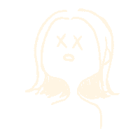 Tired Girl Sticker