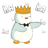Cracking Up Lol Sticker by Pudgy Penguins