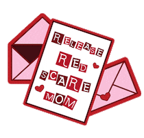 Redscare Sticker by Trixie Cosmetics