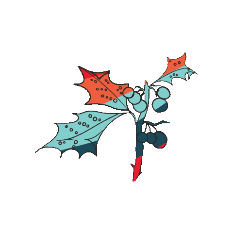 Christmas Leaves Sticker by Foil Me