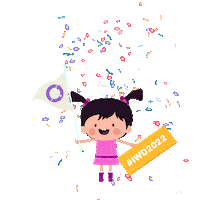 Girl Celebrating Sticker by BabyTV