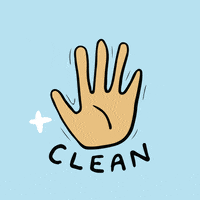 duck_muscle hands sanitize wash hands clean hands GIF