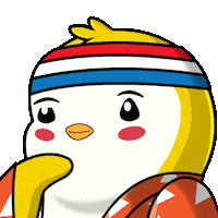 Wink Smile Sticker by Pudgy Penguins