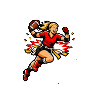 Flag Football Sticker
