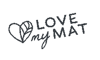 LoveMyMat heart hearts yoga wellness Sticker
