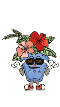 Flowers Vacation Sticker