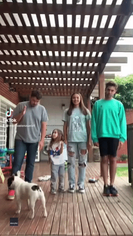 Dog Hilariously Steals Spotlight During Family's TikTok Dance Video