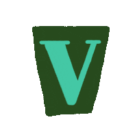 V Alphabet Sticker