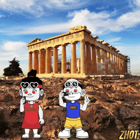 Ancient Greece Acropolis GIF by Zhotcita