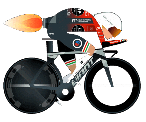 Time Trial Girl Sticker by Little James