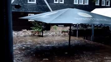 Flooding Encroaches on Properties in Velbert, Germany