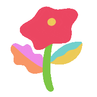 saragally happy flower 花 saragally Sticker