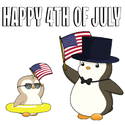 United States Usa Sticker by Pudgy Penguins