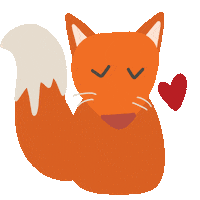 Falling Leaves Love Sticker