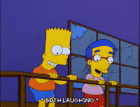 happy bart simpson GIF