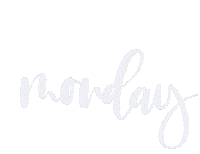 Days Of The Week Monday Sticker by Natalie Tahhan
