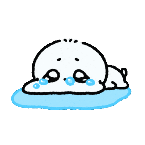Sad Dog Sticker