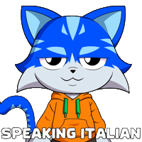 Cat Talking Sticker by Toshithecat