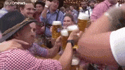 Oktober Fest Cheers GIF by euronews
