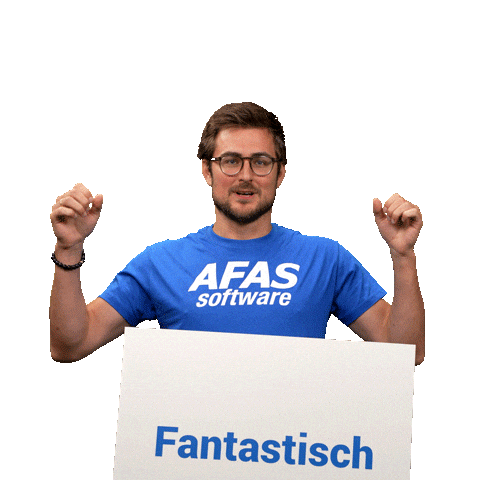 Geweldig Jeej Sticker by AFAS Software